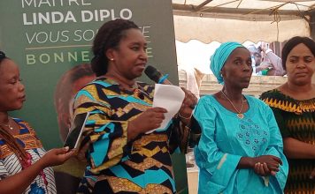 Présentation de vœux à Me Linda Diplo / les associations ont émis leurs vœux de voir leur mentor à la tête de la commune de Grand Bassam