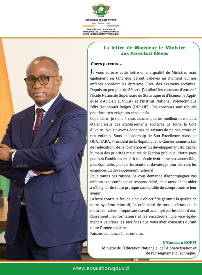ministre édu