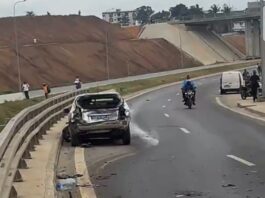 Grave accident sur la voie Y4, sens Anyama–Angré