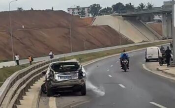 Grave accident sur la voie Y4, sens Anyama–Angré