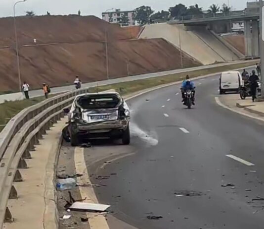 Grave accident sur la voie Y4, sens Anyama–Angré